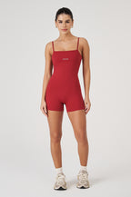 Macaquinho Fitness Vice Poliamida Elastic - Cherry