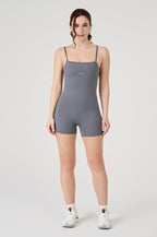 Macaquinho Fitness Vice Poliamida Elastic - Cinza