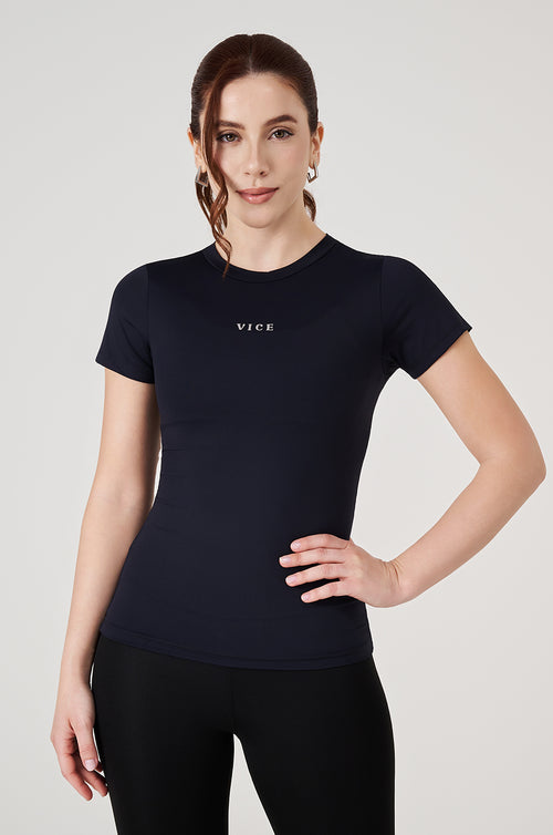 Blusa Vice Ultra UV+ Termic Manga Curta - Preto