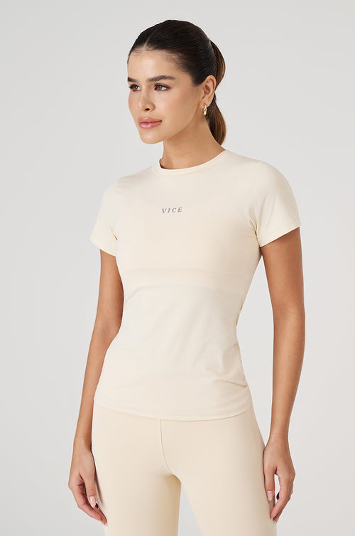 Blusa Vice Ultra UV+ Termic Manga Curta - Marfim