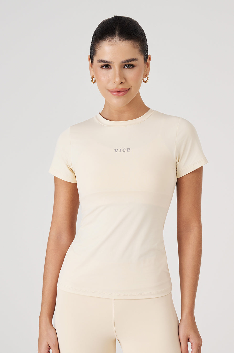 Blusa Vice Ultra UV+ Termic Manga Curta - Marfim