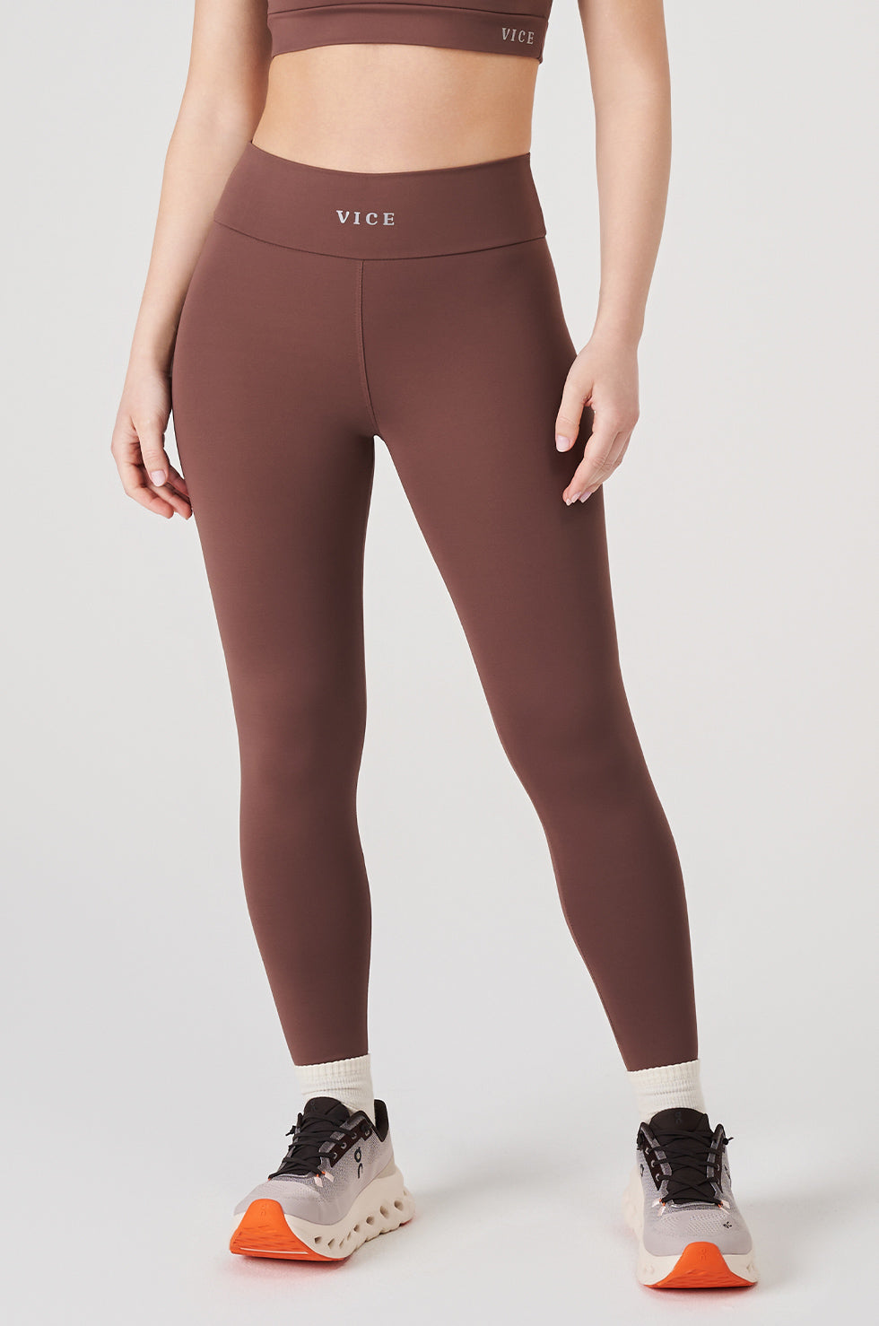 Calça Legging Vice Poliamida Elastic - Coffee