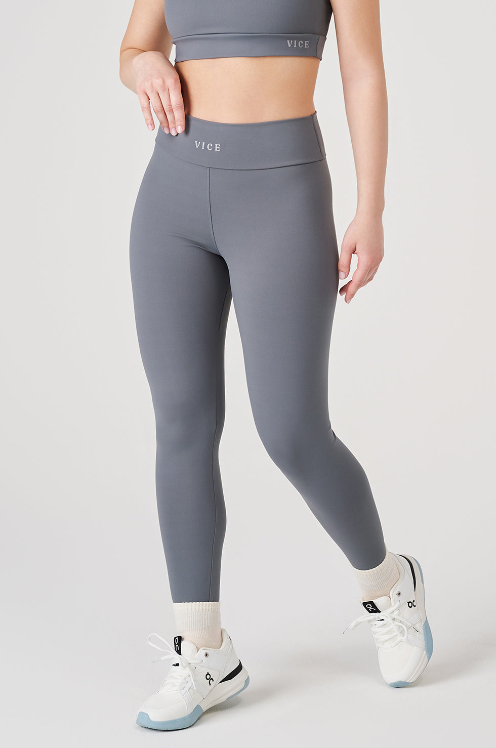 Calça Legging Vice Poliamida Elastic - Cinza