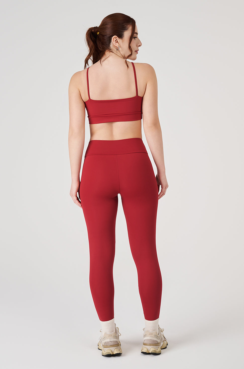 Conjunto Top e Legging Vice Poliamida Elastic - Cherry
