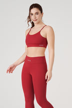 Conjunto Top e Legging Vice Poliamida Elastic - Cherry