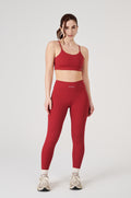 Conjunto Top e Legging Vice Poliamida Elastic - Cherry