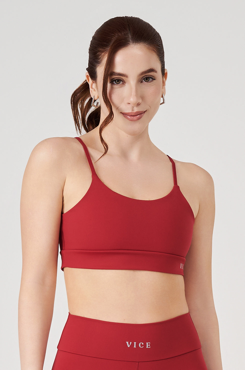 Top Fitness Vice Poliamida Elastic - Cherry