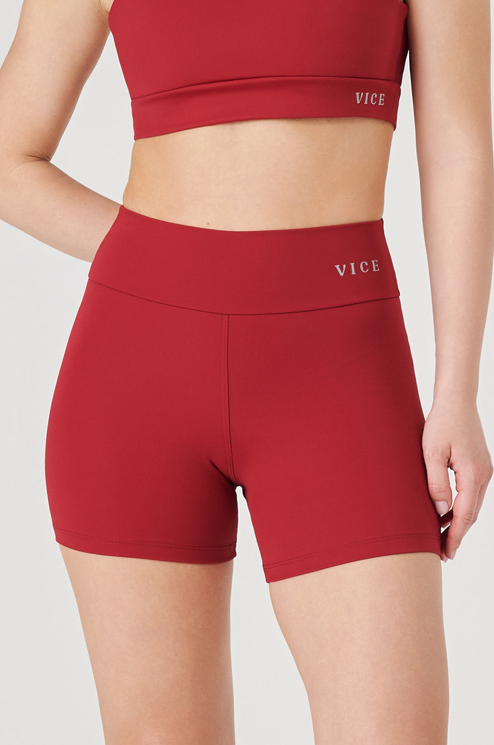 Shorts Fitness Vice Poliamida Elastic - Cherry