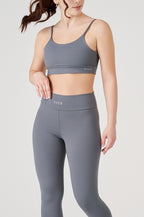 Conjunto Top e Legging Vice Poliamida Elastic - Cinza