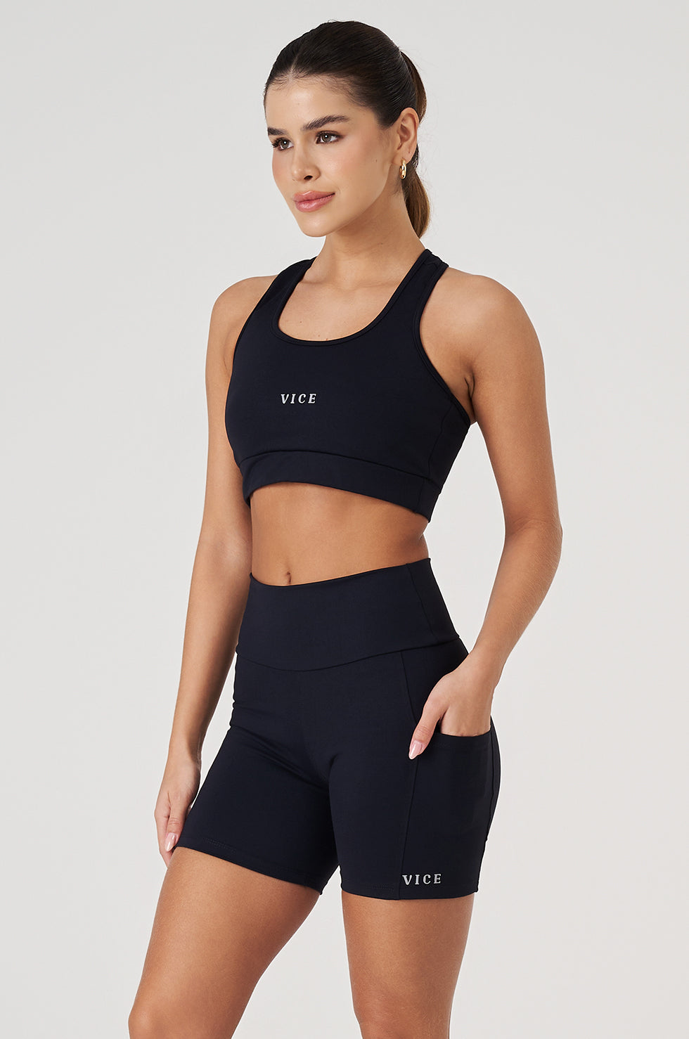 Top e Shorts Vice Pro - Preto