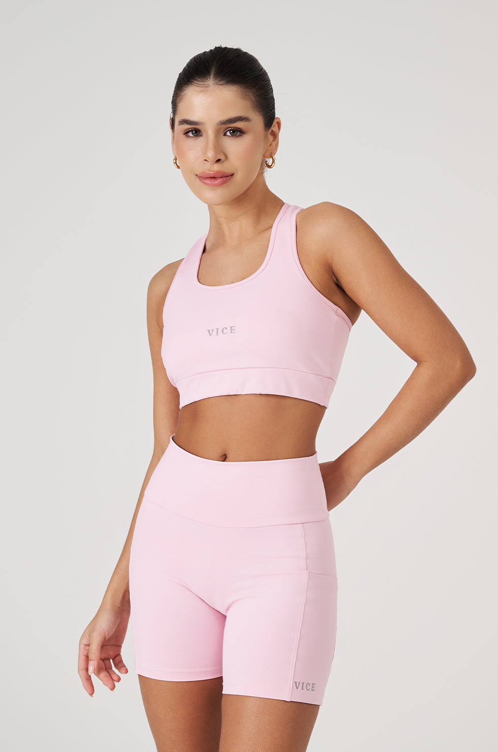 Top e Shorts Vice Pro - Rosa Blush