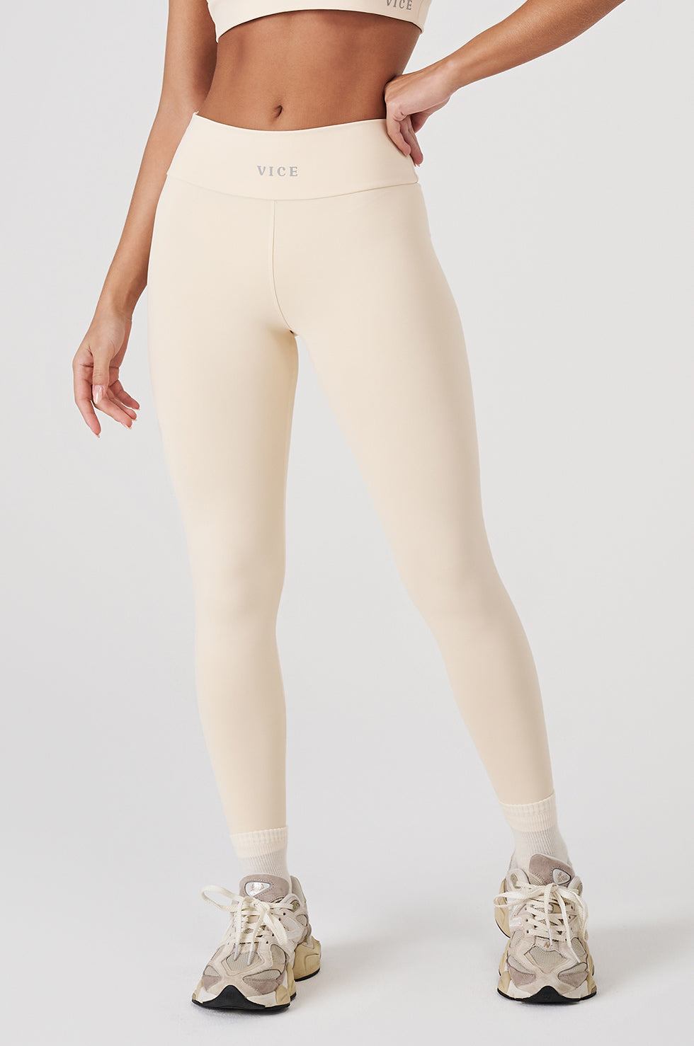 Calça Legging Vice Poliamida Elastic - Marfim