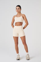 Shorts Fitness Vice Poliamida Elastic - Marfim