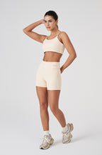 Shorts Fitness Vice Poliamida Elastic - Marfim