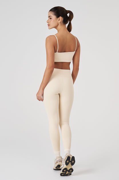 Conjunto Top e Calça Vice Poliamida Elastic - Marfim
