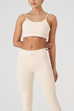 Conjunto Top e Calça Vice Poliamida Elastic - Marfim