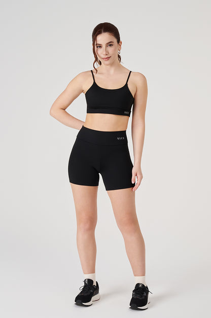 Shorts Fitness Vice Poliamida Elastic - Preto