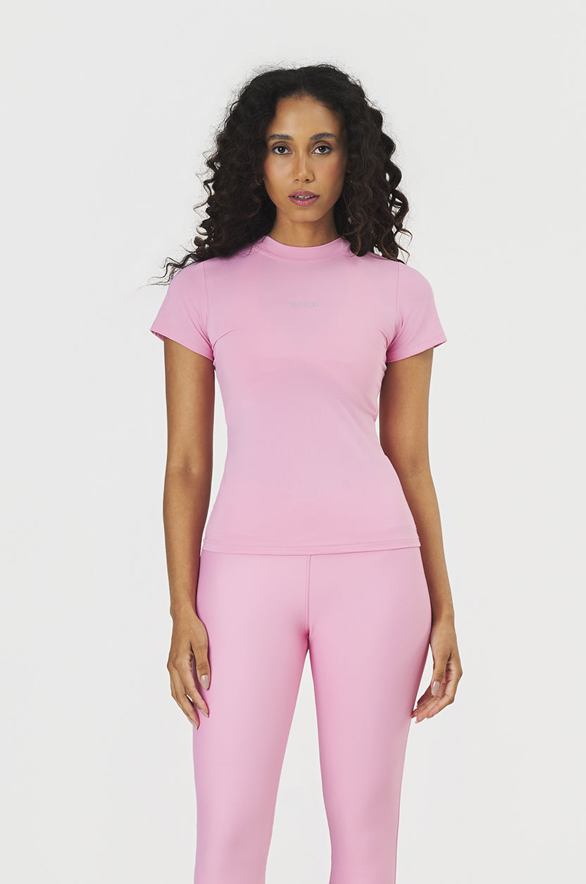 Blusa Vice Ultra UV+ Termic Manga Curta - Rosa