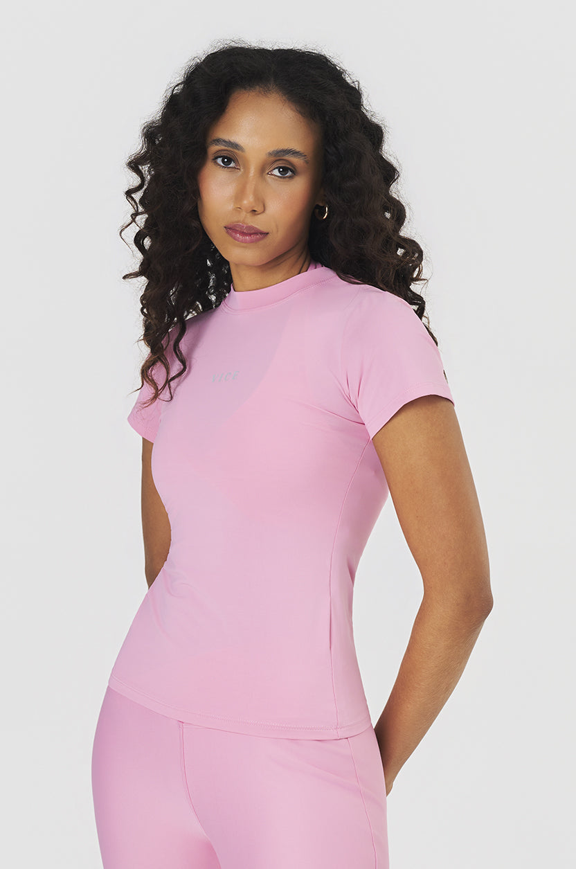 Blusa Vice Ultra UV+ Termic Manga Curta - Rosa