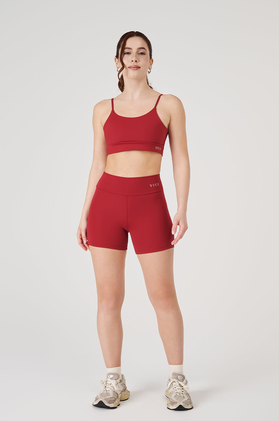 Shorts Fitness Vice Poliamida Elastic - Cherry