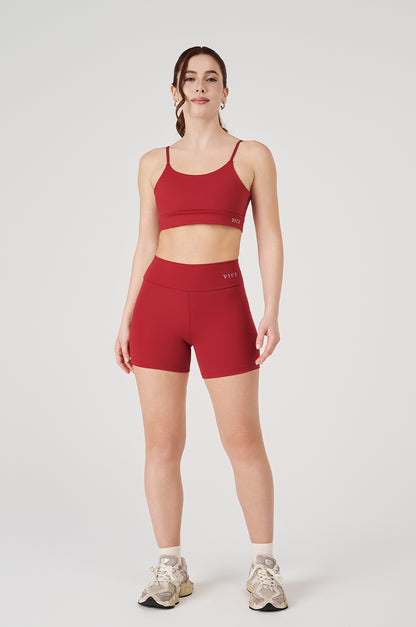 Shorts Fitness Vice Poliamida Elastic - Cherry