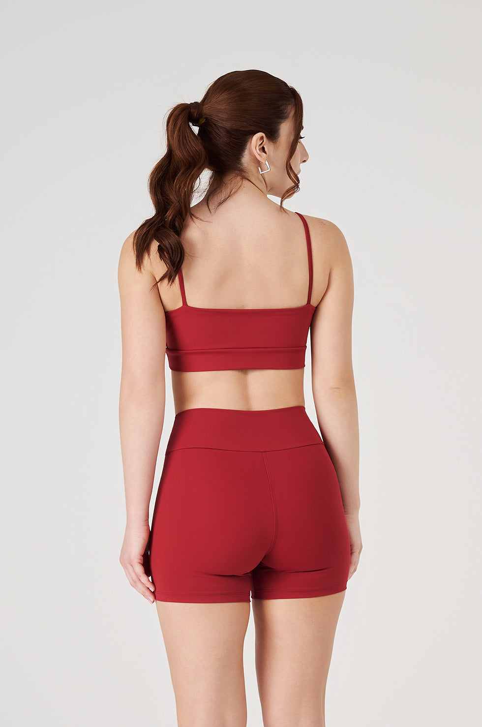 Conjunto Top e Shorts Vice Poliamida Elastic - Cherry