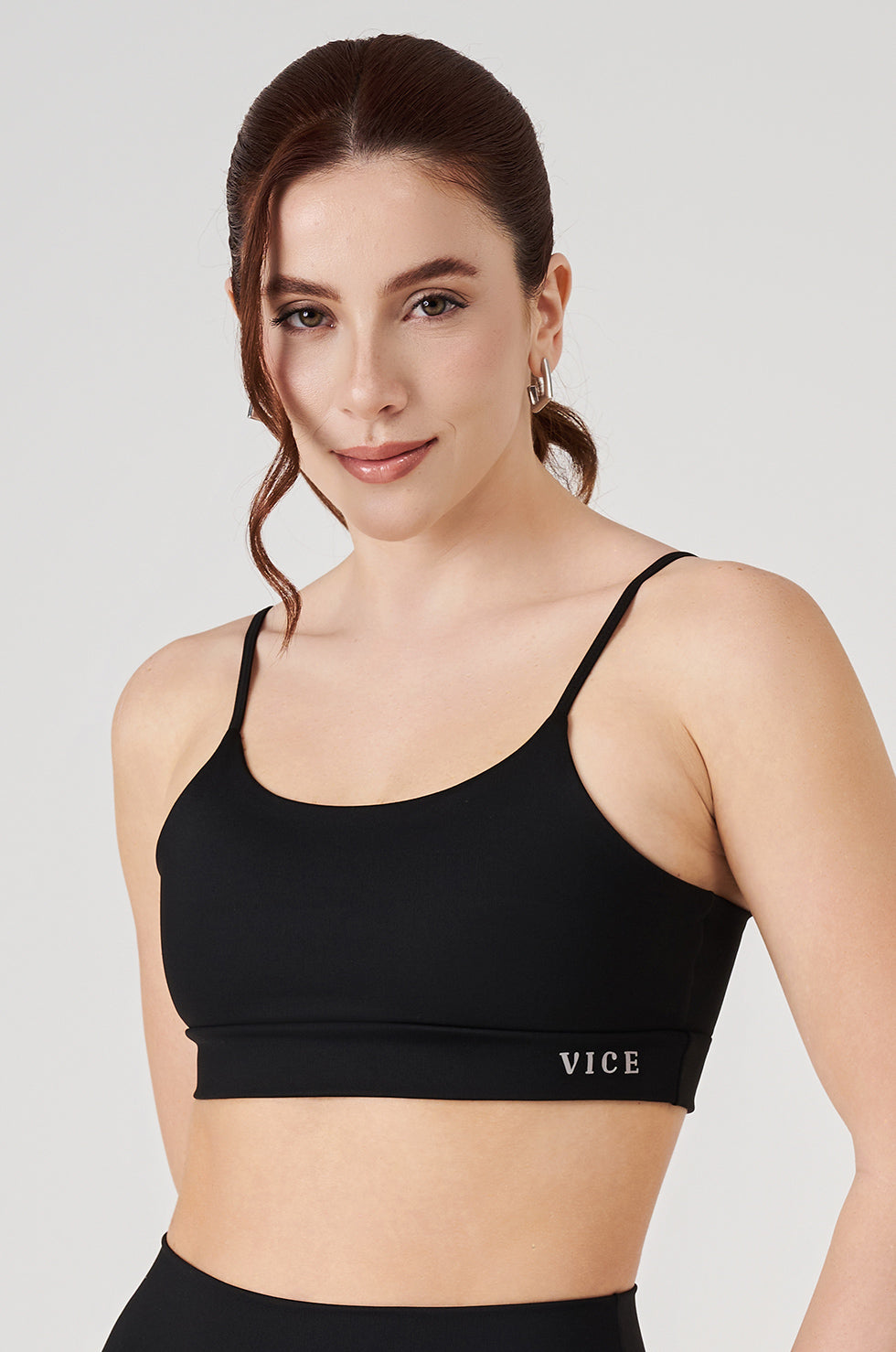 Top Fitness Vice Poliamida Elastic - Preto